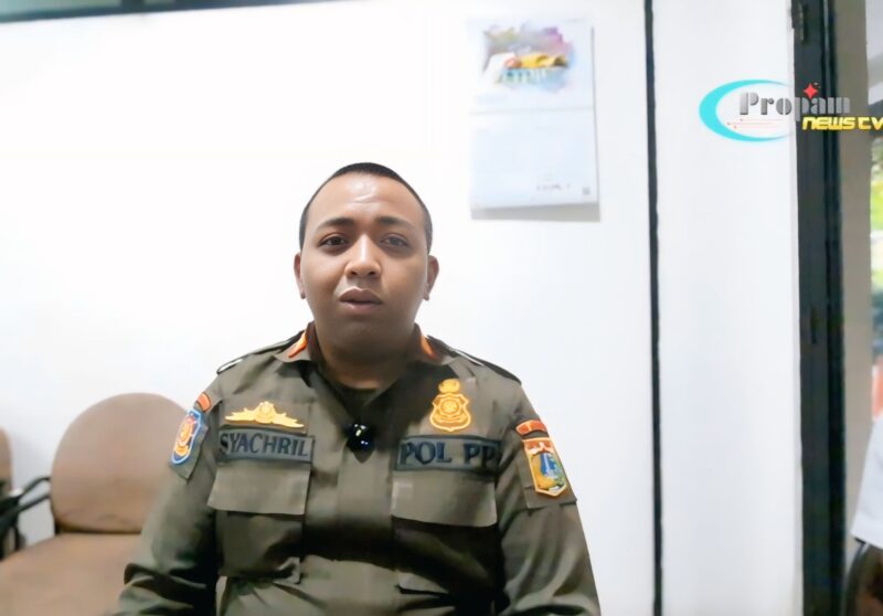 Foto : Syachril Selaku Pengelola Satpol PP Kec. Pasar Minggu