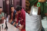 Foto :  Korban Yang Melapor Kepolisi Dengan Luka yang Dia Alami, Padahal Itu kan Luka Dibuat Ulah Dia Sendiri.