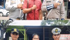 Gambar Diatas Sebelah Kanan Foto: Matondang Dari Dishub. Foto : Ditengah Mohammad Lutfi, SH, Foto Sebelah Kiri Aan Dinata. Sedangkan Foto : Dibawah Kanan/Kiri Foto Yang Sama, Ditengah Julius Giawa pimred.