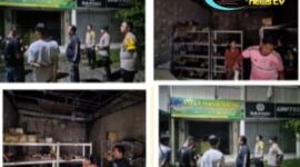 Foto : Polsek Tigaraksa Mendatangi TKP Kebakaran di Pasar Gudang Tigaraksa