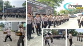 Foto : Polresta Tangerang, Polda Banten melaksanakan pelatihan pengendalian masa (Dalmas) 
