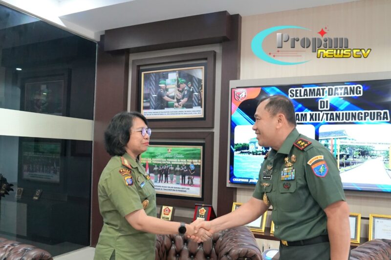 Foto : Pangdam XII/Tpr Terima Kunjungan Kepala BKSDA Kalbar