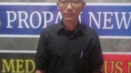 Foto : Kepala Kepala Biro (Kabiro) Media Propam News TV Kabupaten Pandeglang, Dedi Supandi, mengucapkan Selamat Hari Anak Nasional