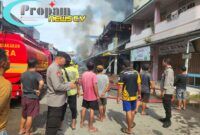 Foto : Kebakaran 9 Ruko di Jalan WR. Supratman, Kelurahan Kapuas Kanan Hulu Kecamatan Sintang