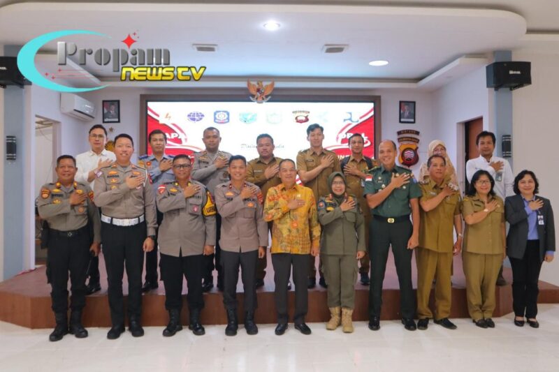 Foto : Polres Sintang menggelar rapat koordinasi lintas sektoral dalam rangka pengamanan Pekan Gawai Dayak ke-12
