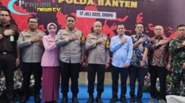 Foto : Wakapolda Banten meresmikan Satuan Pelayanan Pemenuhan Gizi (SPPG) Polresta Tangerang di Kampung Lamporan