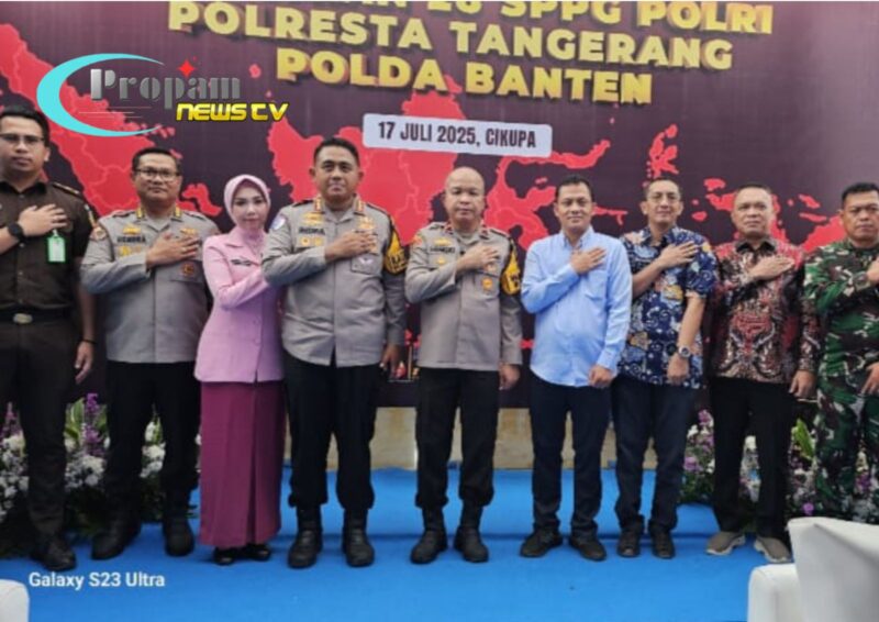Foto : Wakapolda Banten meresmikan Satuan Pelayanan Pemenuhan Gizi (SPPG) Polresta Tangerang di Kampung Lamporan
