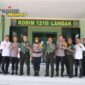 Foto : Kapolres Landak, AKBP Devi Ariantari, S.H., S.I.K., melakukan kunjungan kehormatan ke Markas Komando (Mako) Kodim 1210/Landak