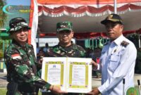 Foto : Kegiatan TNI Manunggal Membangun Desa (TMMD) secara resmi dibuka oleh Kepala Badan Kesatuan Bangsa dan Politik (Kesbangpol)