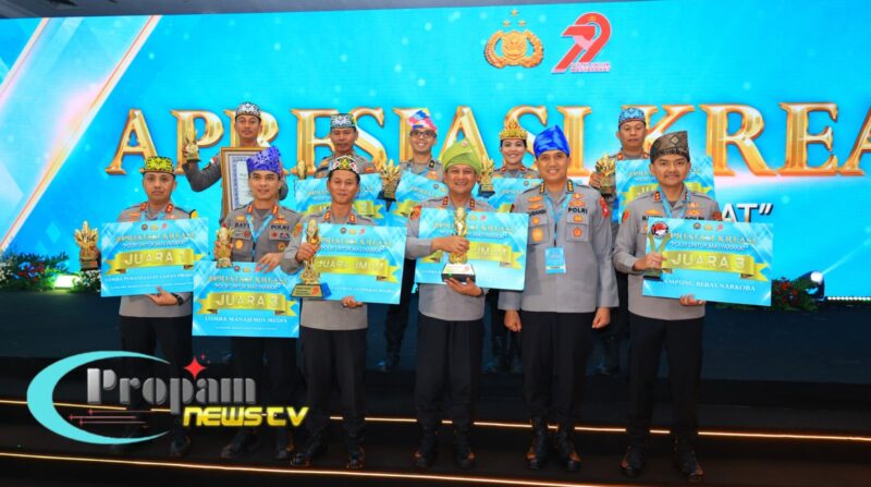Foto : Polres Ketapang, Polda Kalimantan Barat berhasil menyabet Juara III Nasional dalam Lomba Kampung Bebas Narkoba