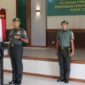 Foto : Kodim 1204/Sanggau menggelar upacara tradisi pelepasan dan penerimaan personel baru