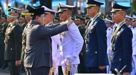 Foto : Upacara Prasetya Perwira TNI dan Kepolisian RI Tahun 2025 yang dipimpin oleh Presiden Republik Indonesia Prabowo Subianto