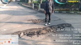 Foto : Kompetensi Kontraktor Pelaksana Pembangunan GSG Kecamatan Cisoka Di Pertanyakan 