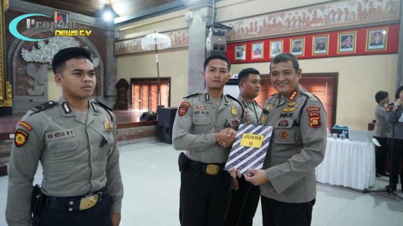 Foto : Ditsamapta Polda Bali menggelar lomba video kreatif yang bertempat di gedung presisi polda Bali