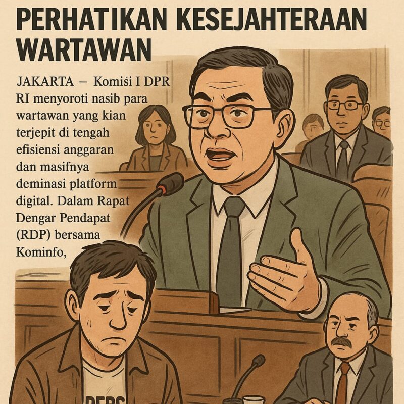 Foto : Gambar Ilustrasi Komisi DPR RI Menyoroti Nasib Para Wartawan.