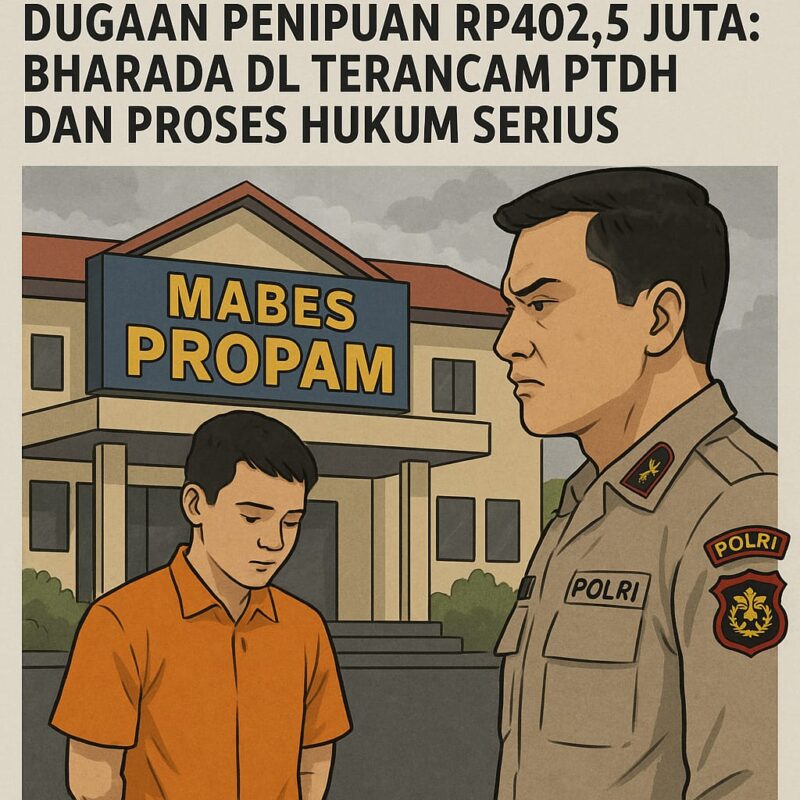 Foto : Ilustrasi Anggota Brimob Polri Bharada DL yang diduga terlibat dalam kasus penipuan dan penggelapan uang