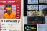 Foto : Polsek Tigaraksa Polresta Tangerang berhasil menangkap karyawan minimarket yang mencuri uang setoran minimarket