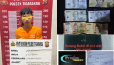 Foto : Polsek Tigaraksa Polresta Tangerang berhasil menangkap karyawan minimarket yang mencuri uang setoran minimarket
