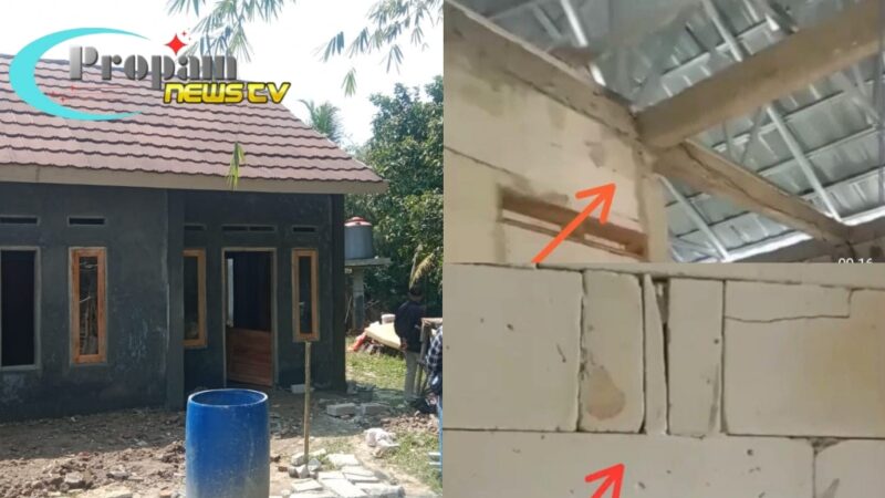 Foto : Pembangunan bedah Rumah Tidak Layak Huni (RTLH) di Kabupaten Tangerang sedang dilaksanakan