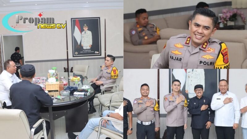 Foto : Kapolres Indramayu AKBP Mochamad Fajar Gemilang, S.I.K., M.H., M.I.K. melaksanakan kunjungan silaturahmi ke Kantor Pendopo Kabupaten Indramayu
