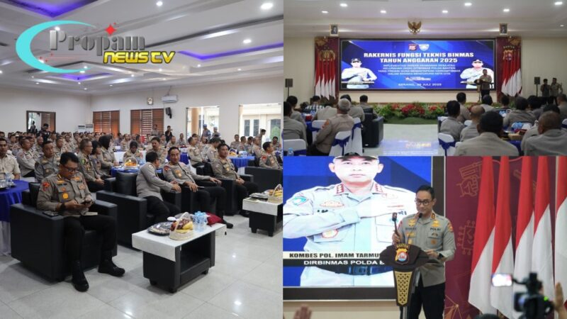 Foto : Kegiatan Rakernis 2025 yang bertempat di Aula Serbaguna Polda Banten