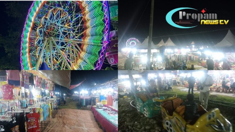 Foto : Pasar Malam Taman Ria Di Desa Arjasari Kec. Patrol Kab. Indramayu