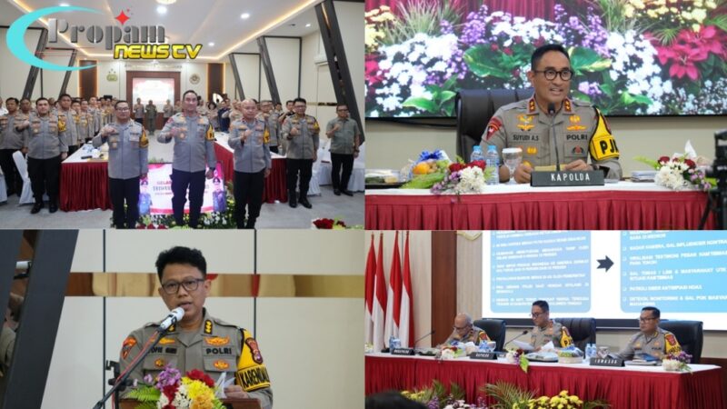 Foto : Kegiatan Analisa dan Evaluasi (Anev) Kamtibmas Operasional Triwulan II Tahun 2025