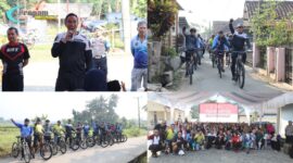 Foto : Kegiatan Fun Bike dan Bakti Sosial, bertempat di Kp. Babakan Mandala, Desa Mandalasari