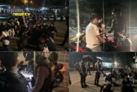 Foto : Tim Raimas Presisi Ditsamapta Polda Banten melaksanakan patroli malam di kawasan KP3B, Jalan Syekh Nawawi Albantani