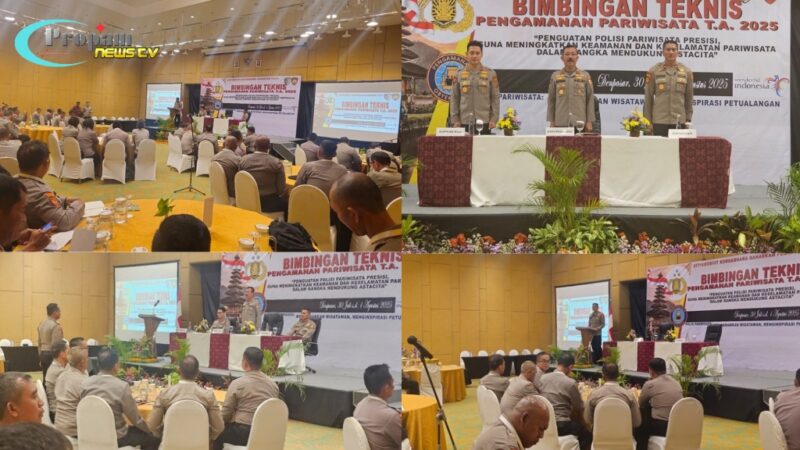 Foto : Kegiatan Bimbingan Teknis Pengamanan Pariwisata Bali Tahun Anggaran 2025 bertempat di Unique 2 Room, Hotel Haris dan Conventions