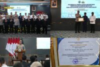 Foto : Kapolda Banten bersama jajaran menerima penghargaan dari Kementerian Desa dan Pembangunan Daerah Tertinggal (Kemendes PDT) atas kontribusinya dalam pengembangan program Poliran
