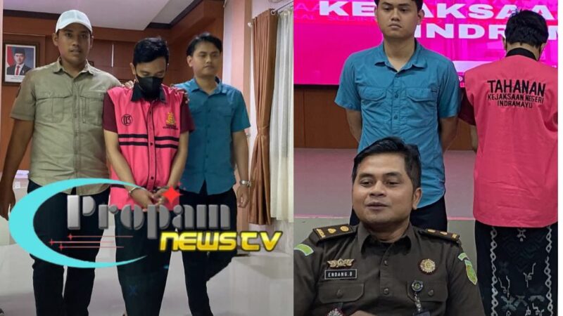 Foto : Kejaksaan Negeri Indramayu menahan AF (36) dalam kasus dugaan tindak pidana korupsi kredit