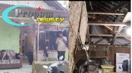 Foto : Warga yang mengalami kemiskinan dan Anaknya yang Putus Sekolah di Desa Cigandeng-Menes