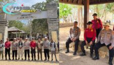 Foto : Ditpamobvit Korsabhara Baharkam Polri melaksanakan kunjungan kerja ke Objek Wisata Pulau Komodo, Nusa Tenggara Timur