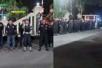 Foto : Ormas PPBNI Satria Banten ikut serta dalam kegiatan Apel Tiga Pilar yang berlangsung di halaman Polsek Kalideres