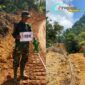 Foto : Pembangunan jalan penghubung sepanjang 10 kilometer yang menghubungkan Desa Sungai Pengga hingga Sungai Labi