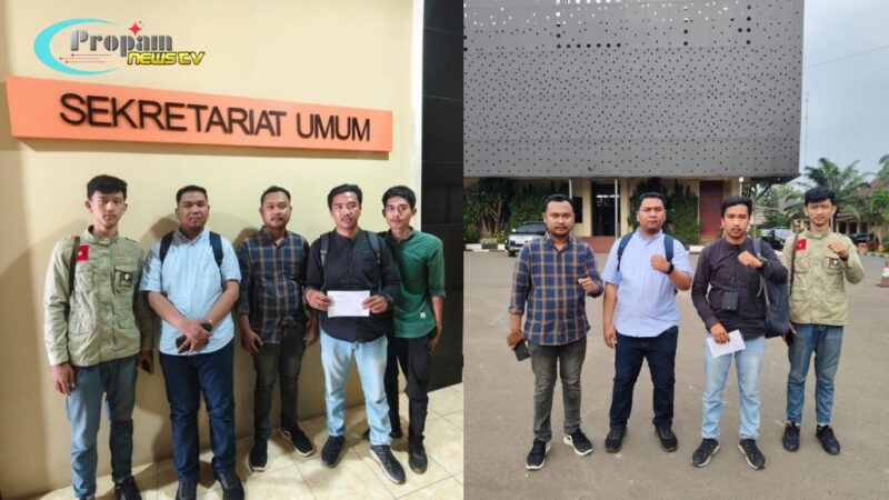 Foto : DPW JPMI melaporkan CV. Gary Setiawan Makmur (CV. GSM) ke Polda Banten atas dugaan pencemaran lingkungan