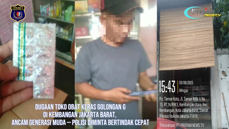 Gambar : Muka Depan Toko Obat, Foto : Penjaga Toko (Imran), Foto : Obat Keras Tramadol dll.