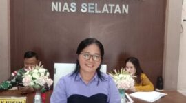 Foto : Rimani Hondro seorang guru berstatus ASN PPPK di Nias Selatan memenuhi panggilan Kejaksaan untuk menyampaikan keterangannya