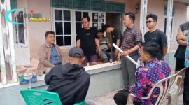 Foto : Pemerintah Desa Cikupa hentikan kegiatan pengukuran lahan yang dilakukan tanpa izin