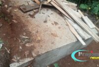 Foto : Septic tank pembuangan limbah pabrik tahu