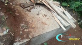 Foto : Septic tank pembuangan limbah pabrik tahu