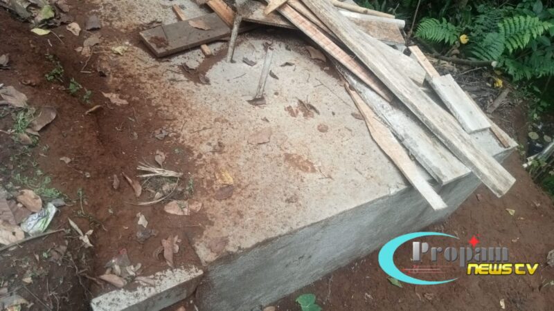 Foto : Septic tank pembuangan limbah pabrik tahu