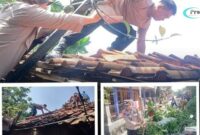 Foto : Polsek Kebonagung Bantu Warga yang Terdampak Hujan dan Angin Kencang