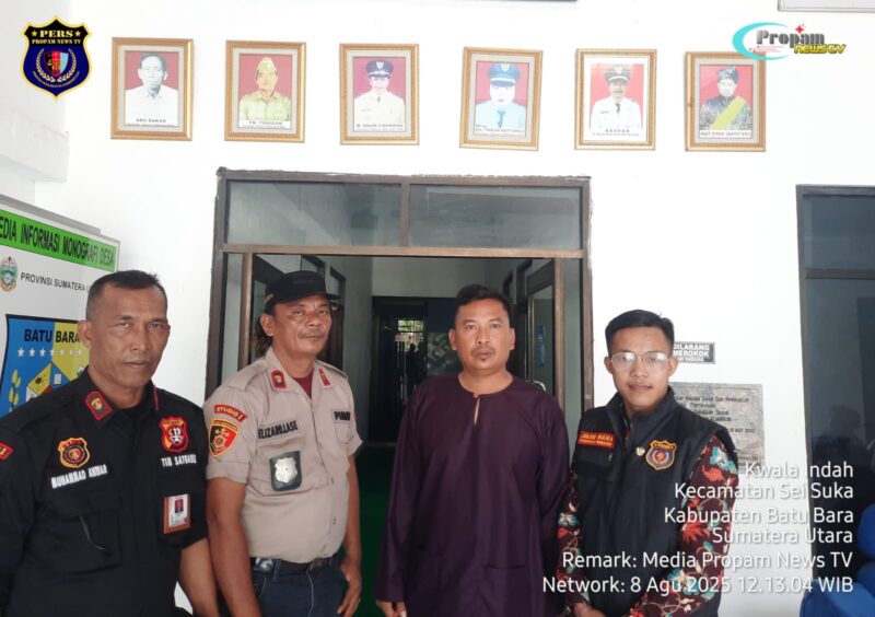 Foto : Kontrol Sosial di Kantor Desa Kuala Indah, Kecamatan Sei Suka, Kabupaten Batu Bara, Sumatera Utara