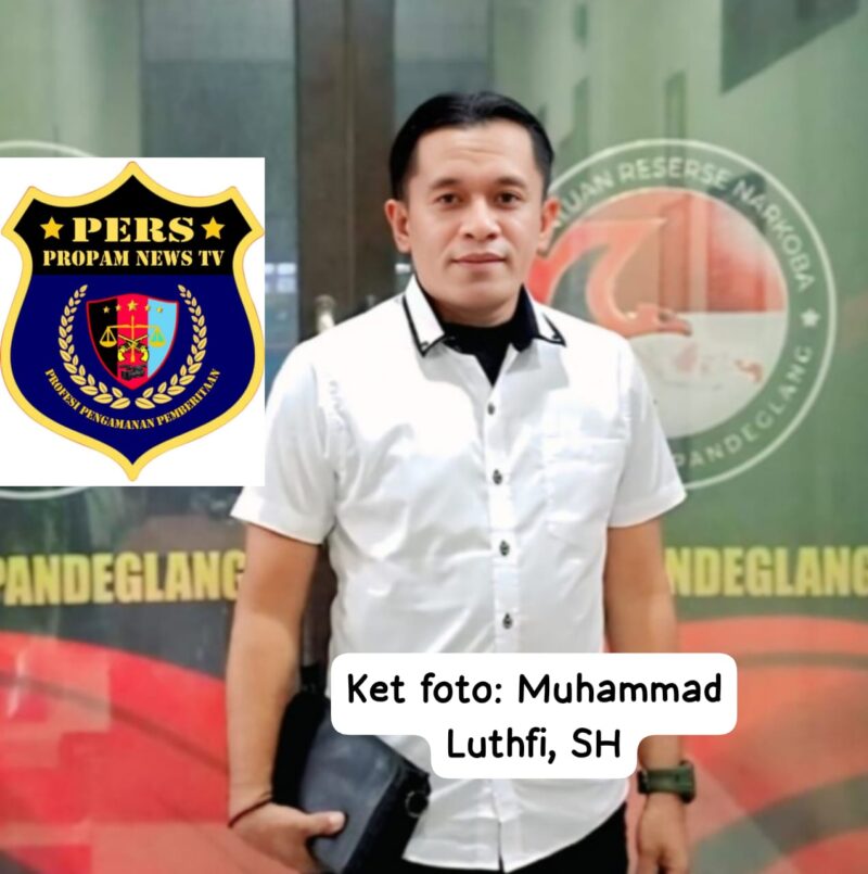Foto : Direktur Utama PT Media Propam News TV, Bapak Mohamad Luthfi, S.H.
