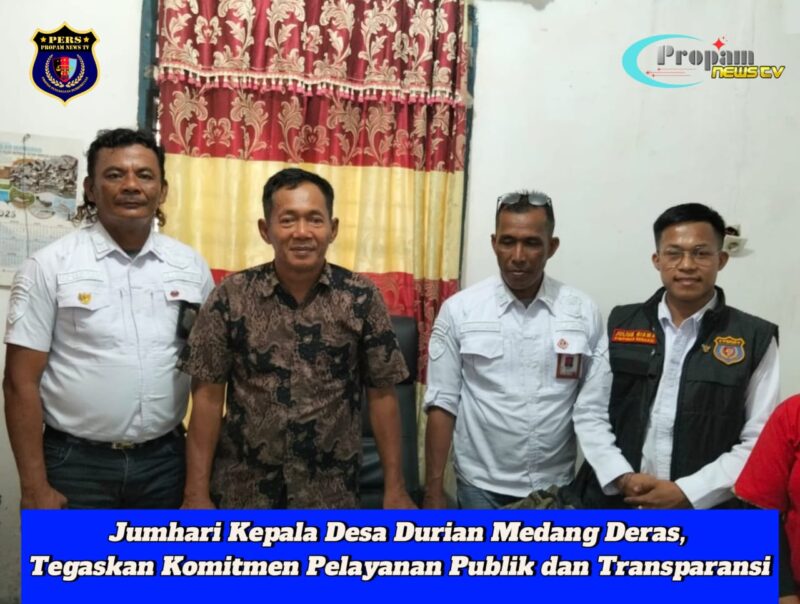Foto : Pemerintah Desa Durian, Kecamatan Medang Deras menunjukkan langkah nyata dalam meningkatkan pelayanan publik dan transparansi informasi