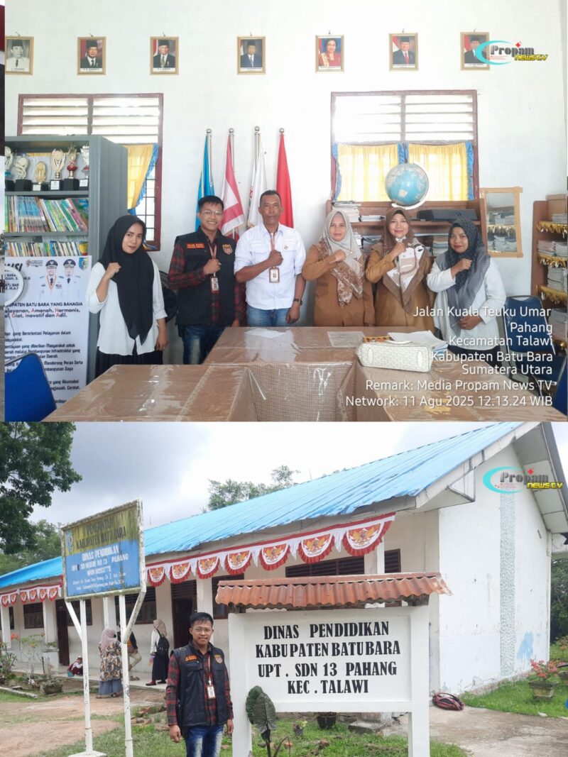 Foto : UPT SD Negeri 13 Pahang, Jalan Kuala Teuku Umar, Desa Pahang, Kecamatan Talawi, Kabupaten Batu Bara, Sumatera Utara
