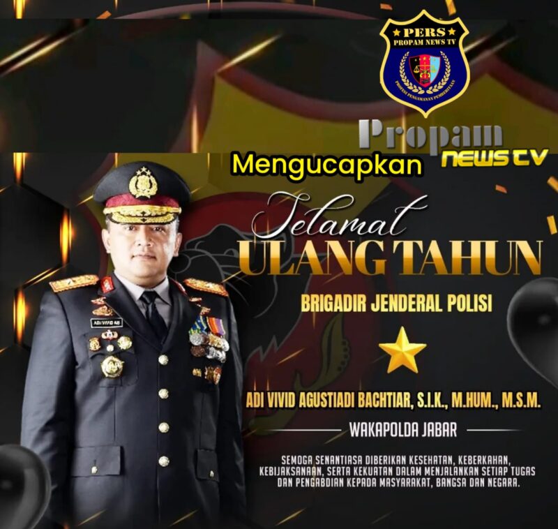 Foto : Wakaperwil Jabar Media Propam News TV Mengucapkan Selamat Ulang Tahun Kepada Wakapolda Jabar 