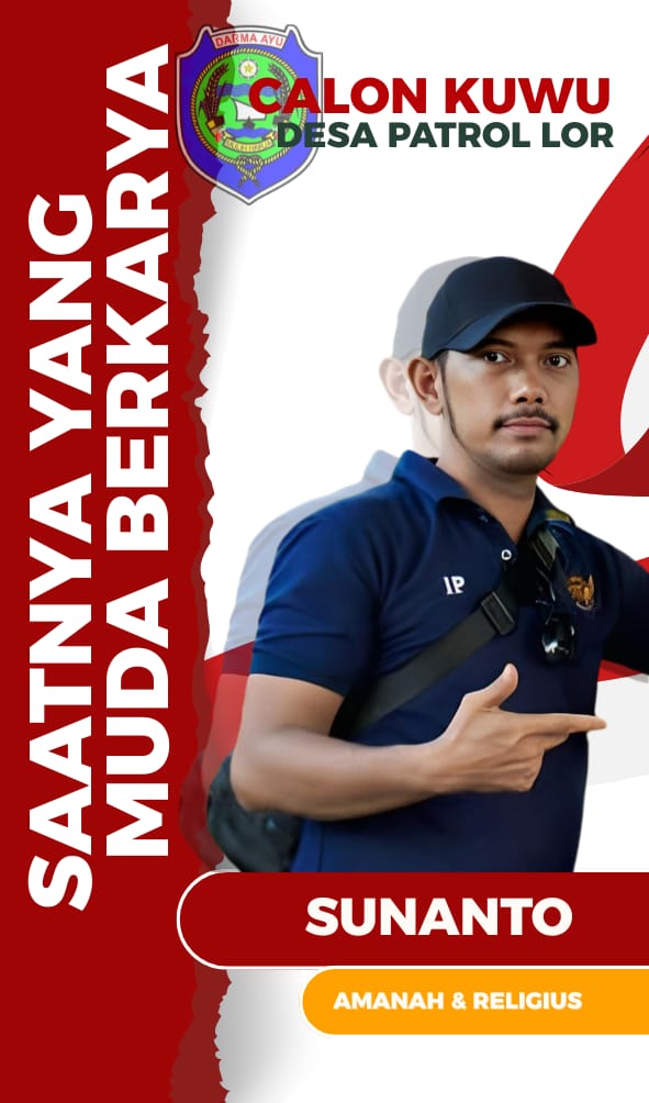 Foto : Sunanto, Calon Kepala Desa Patrol Lor